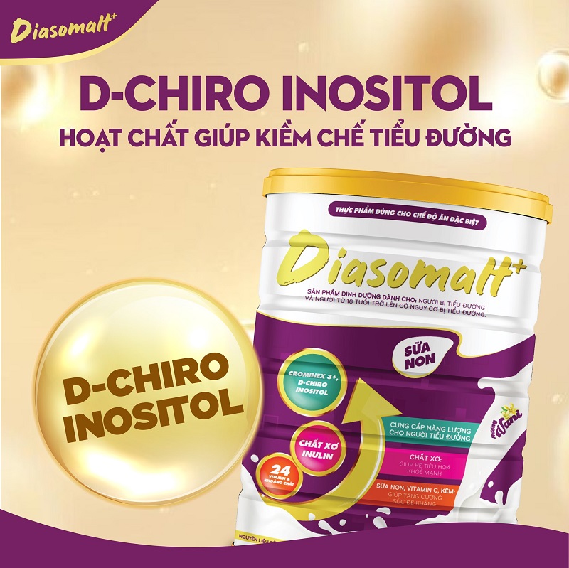 D-chiro-Inositol trong sản phẩm dinh dưỡng Diasomalt